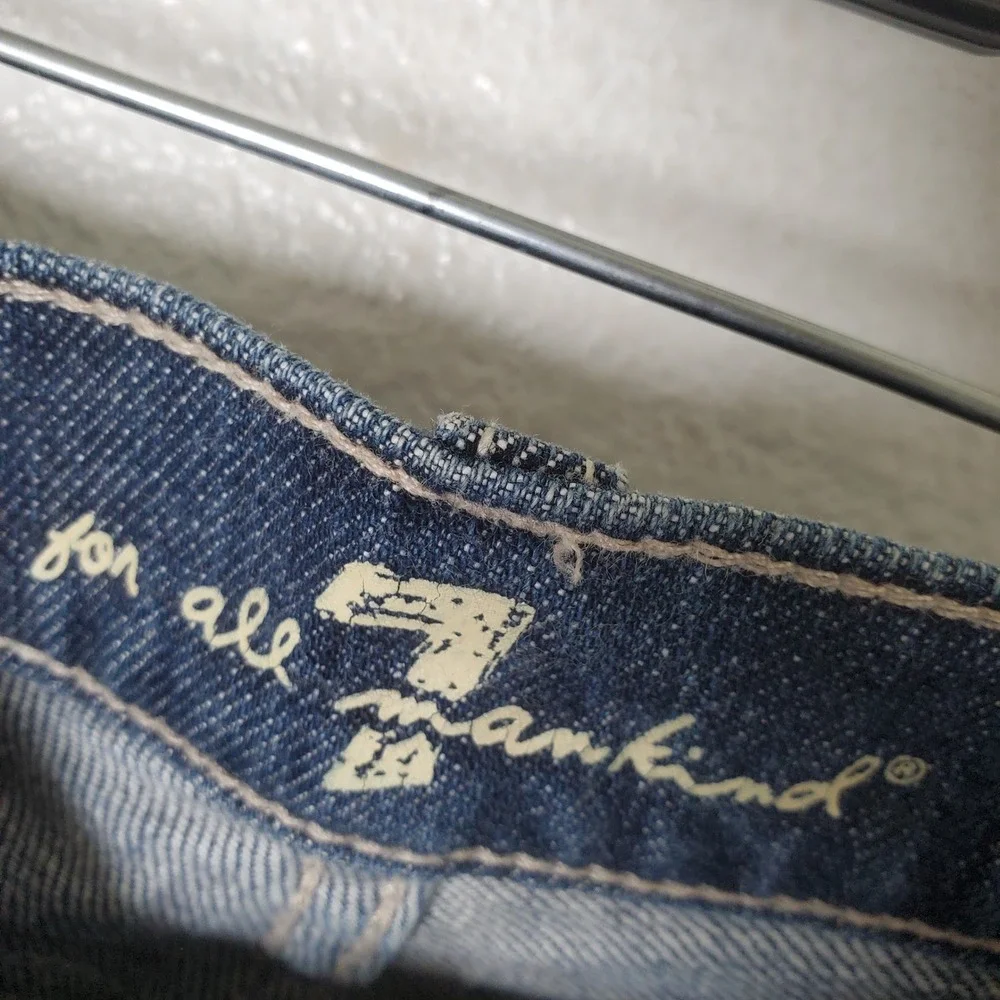 7 For All Mankind Bootcut Jeans Dark Wash Denim Womens Size 29 U075J080U-080U‎